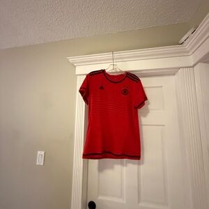 B59-73 / Adidas Red and Black Germany Jersey